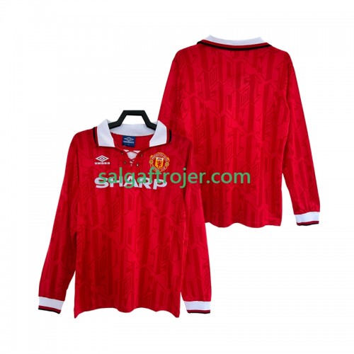 Manchester United 1992 Fodboldtrøjer Retro Hjemmebanesæt 1994 Langærmet Manchester United 1992 Fodboldtrøjer Retro Hjemmebanesæt 1994 Langærmet